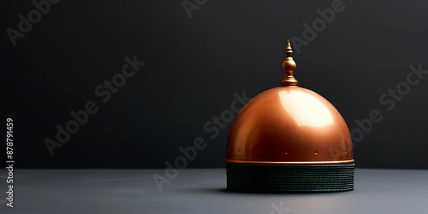 Obraz Copper dome, dark background, simple design.