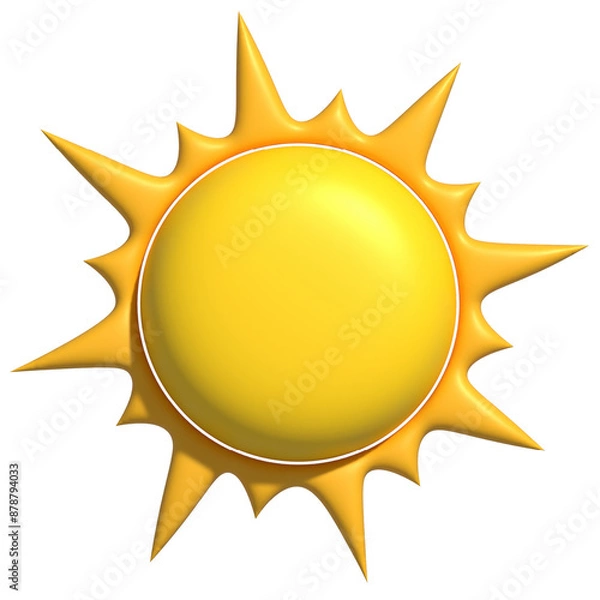 Fototapeta 3D hot sun