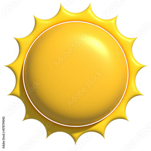 Fototapeta 3d summer sun