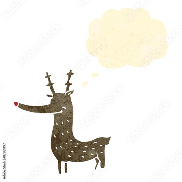 Obraz cartoon reindeer