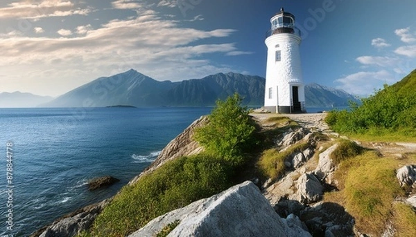 Fototapeta 海辺の灯台