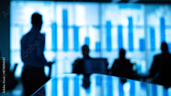 Fototapeta Business Analytics Presentation with Focus on Office Etiquette and Performance