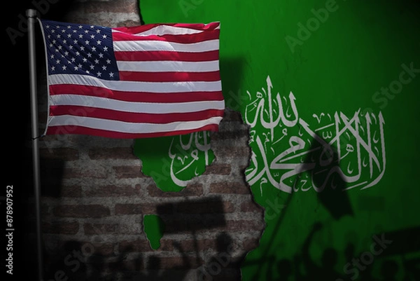 Obraz Relations between hamas and america