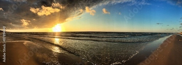 Obraz leerer strand panorama