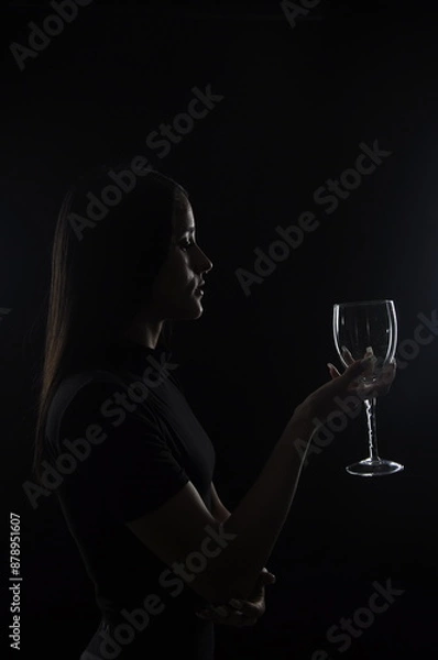 Fototapeta A person with low key