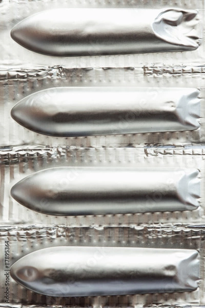 Fototapeta Zäpfchen verpackt, close up