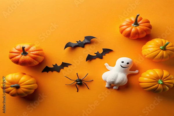 Obraz halloween pumpkin set