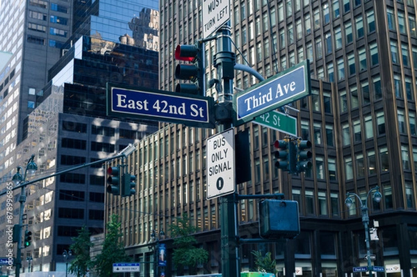 Obraz マンハッタンの信号機