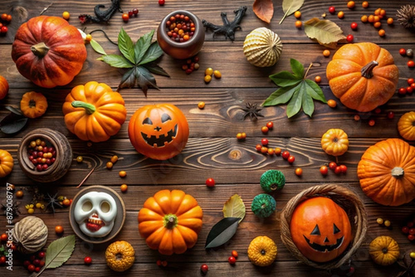 Obraz halloween pattern