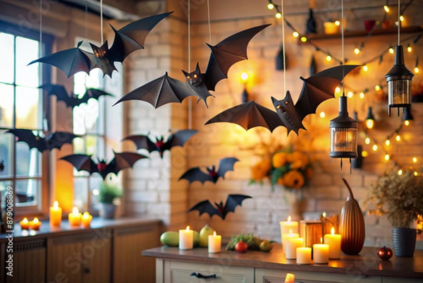 Obraz halloween background with pumpkins