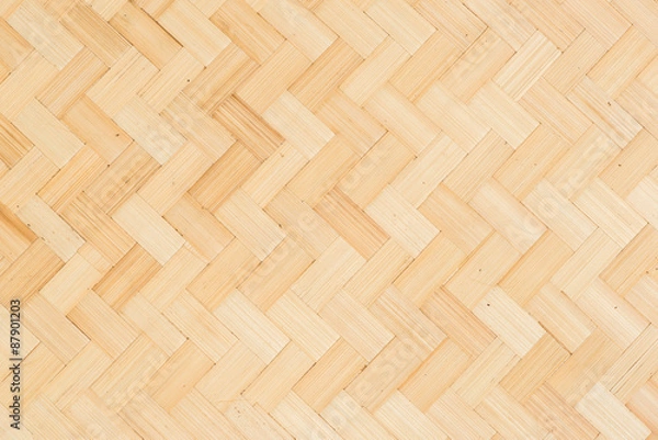 Fototapeta Woven wooden Basketwork Handicraft pattern background