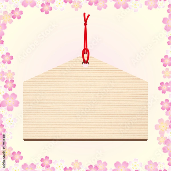 Fototapeta 絵馬■祈願・初詣・無地