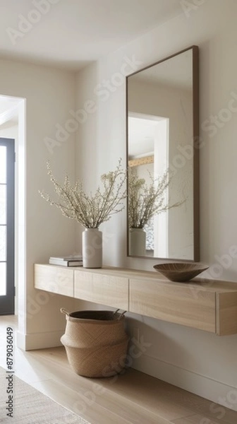Fototapeta Stylish Entryway with Organized Storage, Stylish and Functional