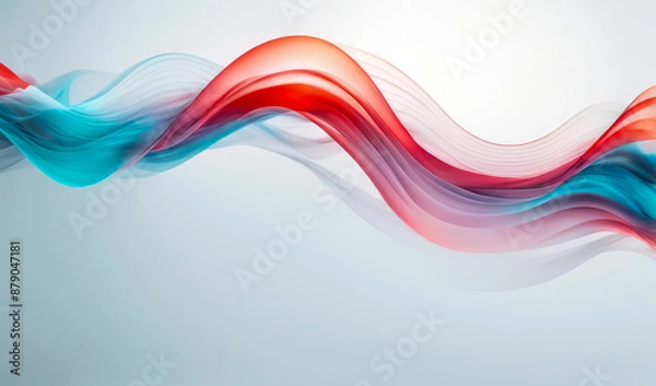 Obraz abstract wave modern tech background