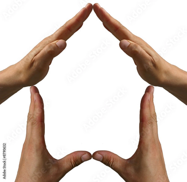 Obraz Pojedyncze ręce jak dom