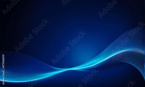 Fototapeta abstract wave modern tech background