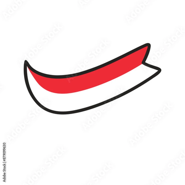 Obraz Indonesia Flag Doodle Icon Vector 