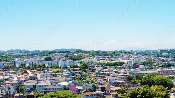 Obraz 横浜　郊外の町