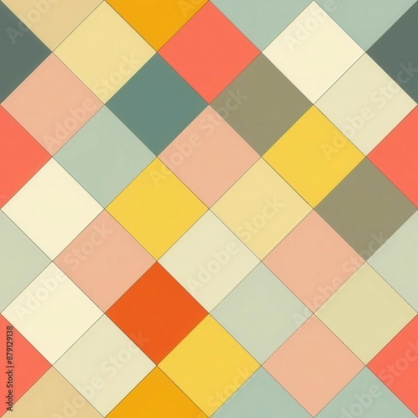 Fototapeta Pastel Geometric Pattern