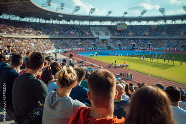 Fototapeta The public and spectators of the Paris 2024 Olympic Games