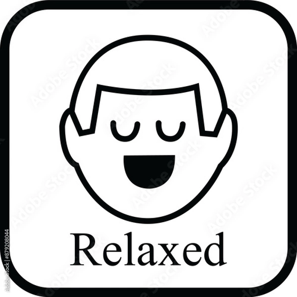 Obraz relax icon