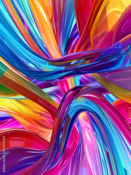 Obraz カラフルで抽象的な背景