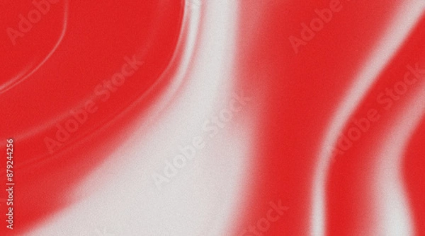 Obraz Monochrome grainy background red white noisy texture minimal banner header poster cover backdrop design.