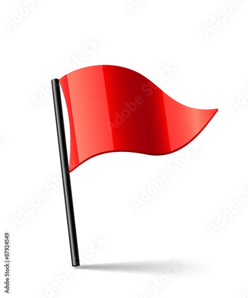 Obraz Vector Red Flag