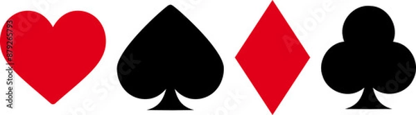 Obraz Playing Card Suits