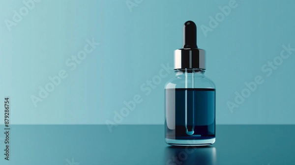 Obraz polish on a blue background