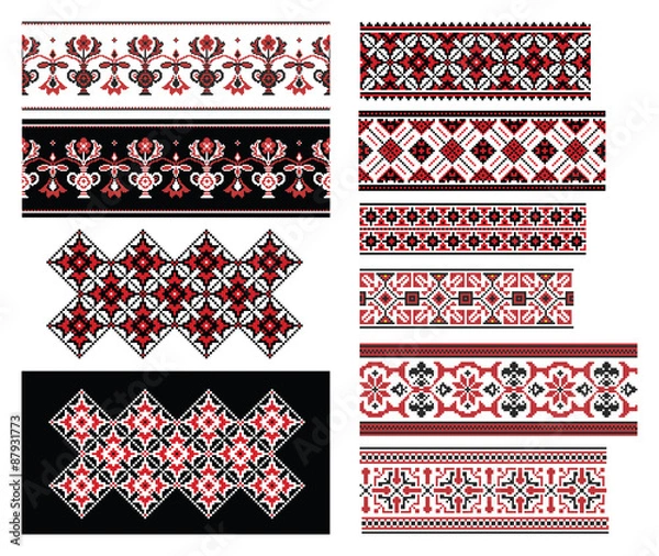 Obraz Ukrainian Ornaments Set