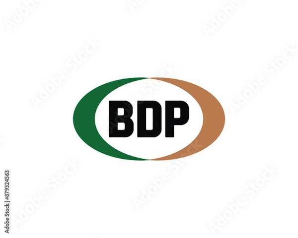 Fototapeta BDP logo design vector template. BDP logo design.