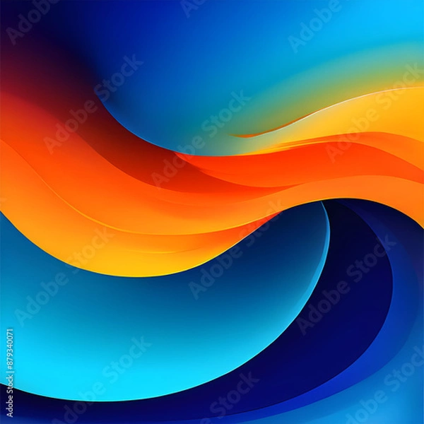 Fototapeta abstract background with waves