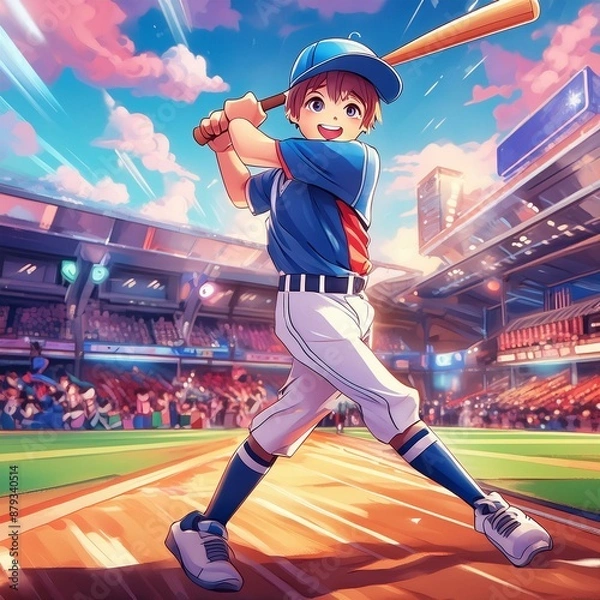 Obraz 大リーグでホームラン！