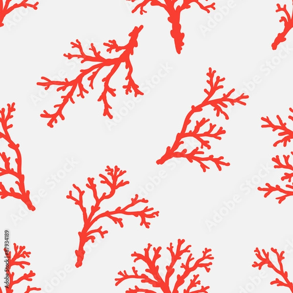 Obraz seamless   sea coral pattern 