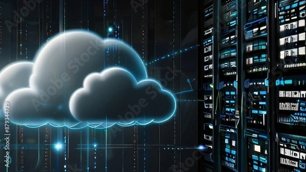 Fototapeta cloud computing concept