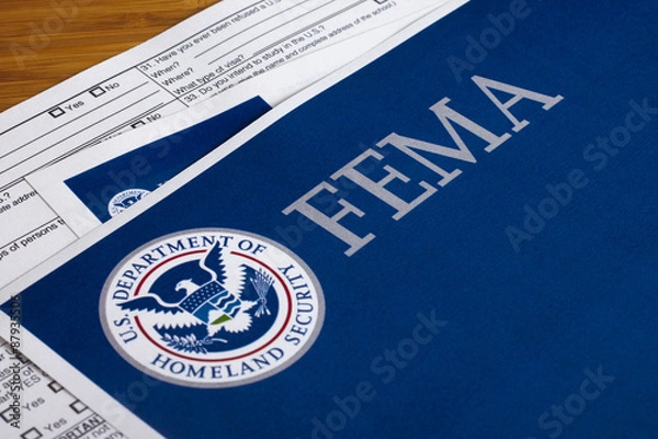 Obraz Forma bezpieczeństwa wewnętrznego fema amerykańskiego
