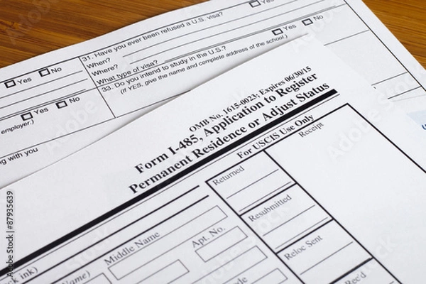 Obraz Form permanent US residence