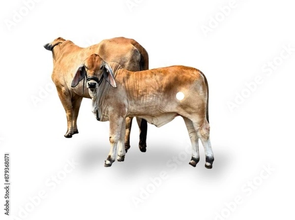 Fototapeta cow isolated on white