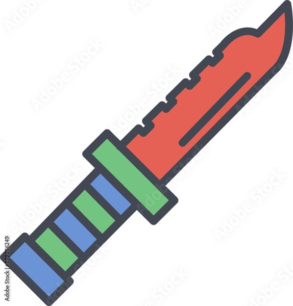 Fototapeta Army Knife Vector Icon