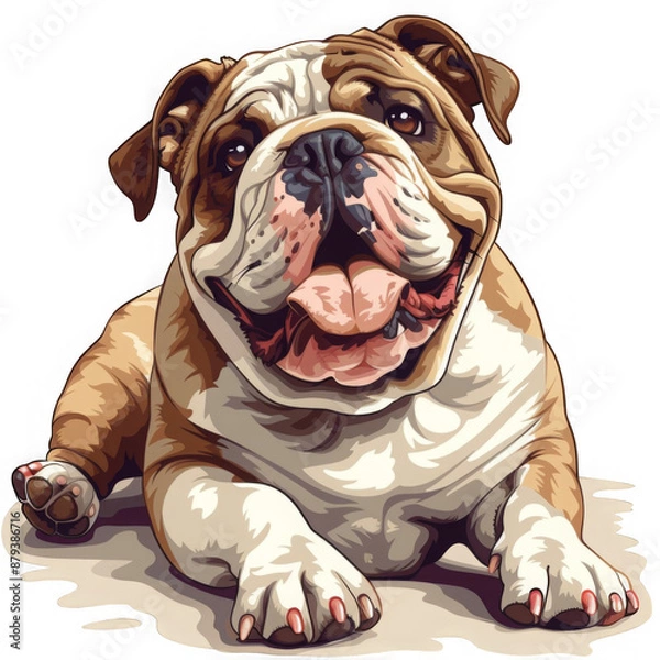 Obraz Happy Bulldog.