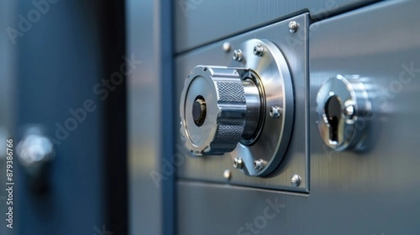 Obraz Safe box isolated with emergency lock