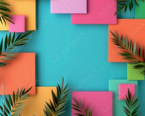Fototapeta Bright Colorful Reminder Notes for Project Planning, Task Lists, and Organization, Creative Design Ideas for Productivity and Success