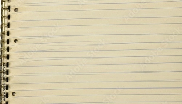 Fototapeta scrap message et lined striped piece notebook clean et document write element a