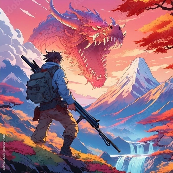 Obraz 巨大ドラゴン、迫る！