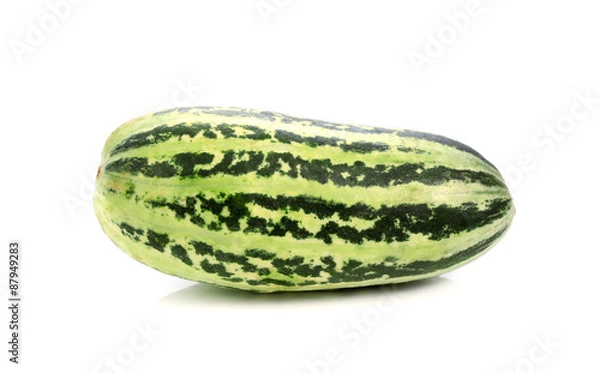 Obraz Fresh cucumber on white background