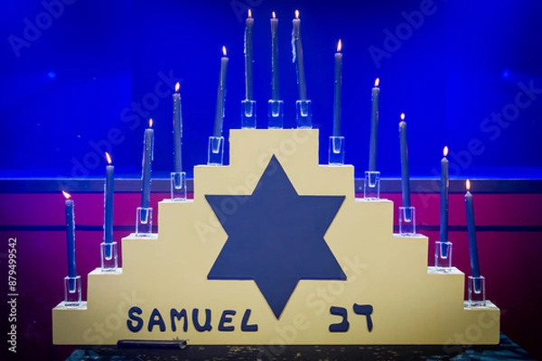 Obraz Menorah light