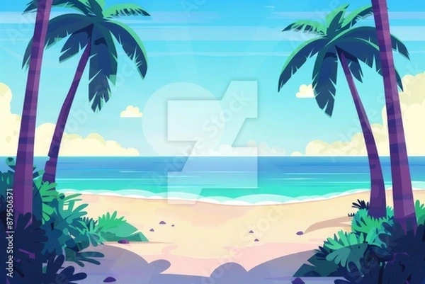 Fototapeta Whitehaven Beach - Australia generative ai. Beautiful simple AI generated image in 4K, unique.