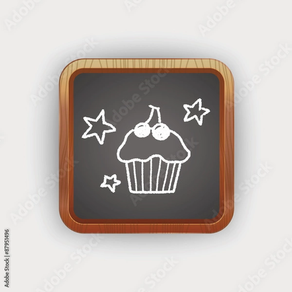Fototapeta doodle cake