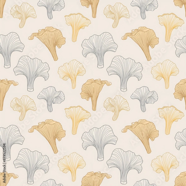 Obraz seamless pattern with mushrooms